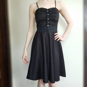 FoxyJeans Pinstripe Black Dress